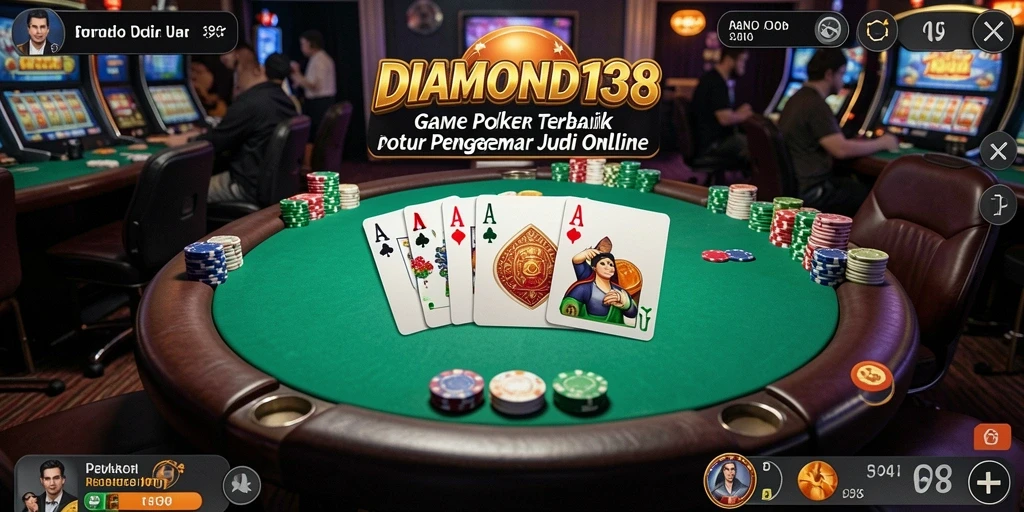 Tampilan gameplay menarik dari game Poker DIAMOND138.