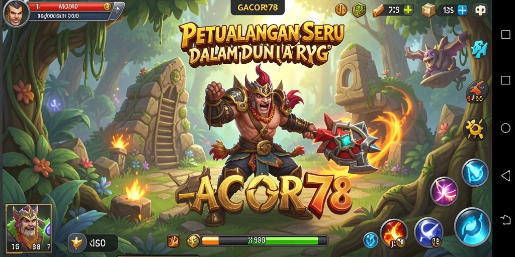 Tampilan gameplay GACOR78 dengan aksi RPG yang seru.