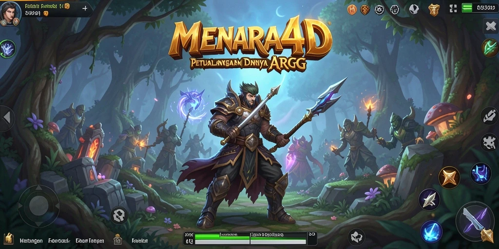 Tampilan menarik dari gameplay di MENARA4D yang menonjolkan pertarungan hebat.