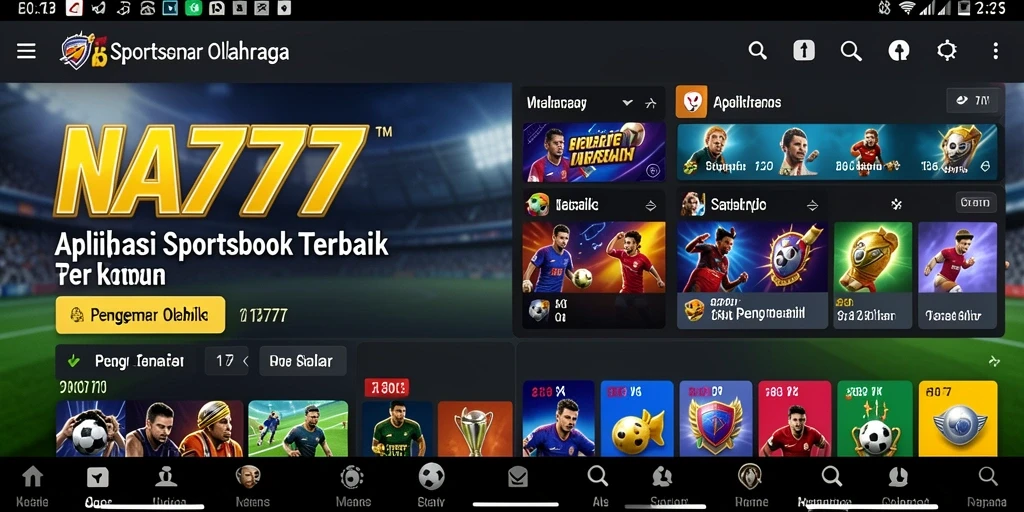 Tampilan gameplay taruhan olahraga yang menarik di NA777.