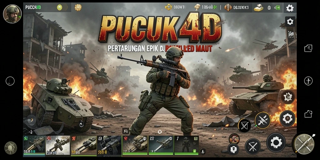 Tangkapan layar PUCUK4D menampilkan pertempuran seru di medan perang.