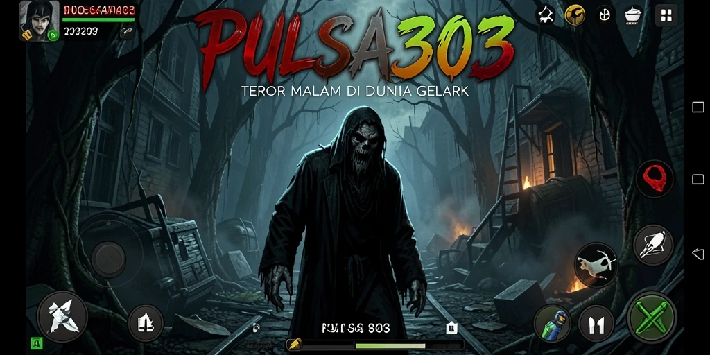 Screenshot PULSA303 menampilkan suasana mencekam dan gameplay yang intens.