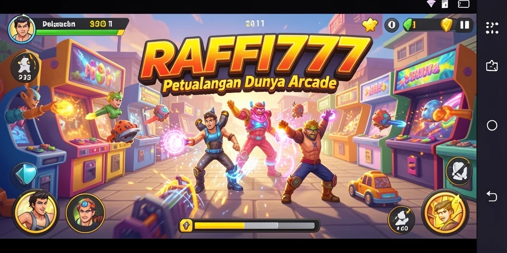 Tangkapan layar utama dari gameplay RAFFI777 yang menunjukkan aksi seru pada level permainan.