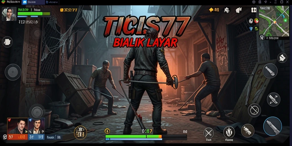 Screenshot gameplay RICIS77 menampilkan suasana Horror yang penuh ketegangan.