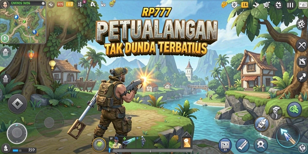 Tampilan epik gameplay dunia terbuka di RP777.