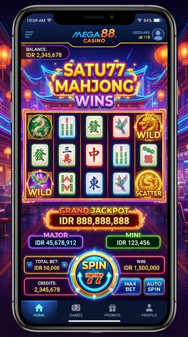 Halaman detail aplikasi di satu77 menunjukkan informasi lengkap.